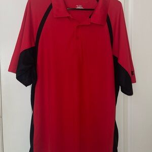 Under Armour Red and Black Men's Polo Shirt